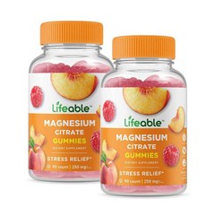라이프에이블 마그네슘 시트레이트 250mg 구미 Lifeable Magnesium, 2개, 90정