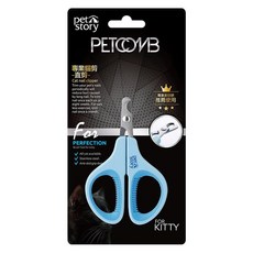 Pet Story 專業貓指甲剪、貓梳子、寵物毛梳, 1個, 專業貓剪-直剪 9.8*6.4*7cm