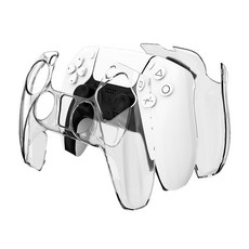 【GS 3C】PS5 PS5 Slim 控制器 PC水晶 DualSense無線搖桿手把, 透明, 1個, 保護殼