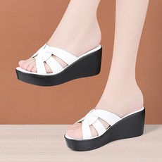 NSGTX032 여름 키작녀 키높이 웨지힐 통굽슬리퍼