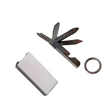 多用途小工具鑰匙掛扣 開瓶器螺絲刀, 11合一小工具吊飾, 1個