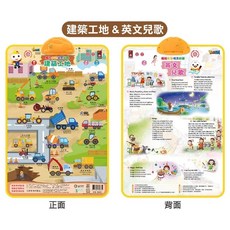 風車圖書 FOOD超人 有聲學習掛圖, 建築工地/英文兒歌-FOOD超人有聲場景