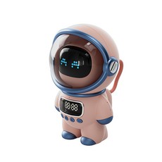 dodo AI藍牙音箱 宇航員造型語音控制鬧鐘 WIFI聯網插卡音響, 1個, 粉紅色AI豆包+deepseek+訊飛星火頂配版