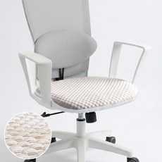 만자천홍 냉감 스판 의자커버 여름 쿨링 의자커버, 1개, 도트-브라운