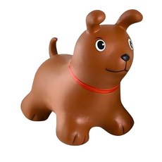 더나이스 영유아 통통통 실내 균형놀이 에어 점핑토이 세트 어린이점핑 신체활동 어린이집, 점핑퍼피브라운, 1개