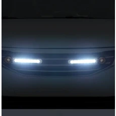 무선 풍력 발전 주간 주행등 LED 자동차 개조 데일리 러닝 램프 헤드라이트 2, 01 WHITE