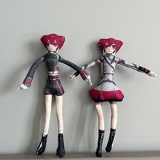 테토 개그 인형 캐릭터 솜인형 봉제인형 웃긴 컨셉 인형 UTAU 굿즈, 1개, TETO PINK, 27cm