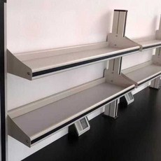 실험실 선반 시약 연구실 랙 진열대 재료 보관 비이커, B. 2단 1500x200x750