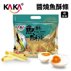 KAKA 醬燒魚酥條 鹹蛋黃口味 120g, 1個