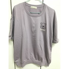 阿肥的家 電繡維尼縮口棉T, 1個