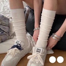 바디랜드 사계절 데일리 골지 롱삭스