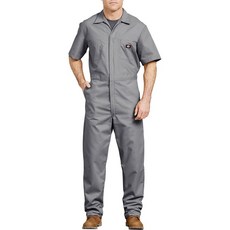 【DICKIES】33999 Short Sleeve Coverall 短袖 連身工作服 (GY灰色) 化學原宿, 灰色 XL, 1個
