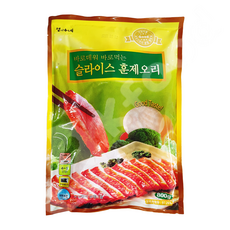 슬라이스 훈제오리 800g 바로데워 바로먹는 오리구이 오리바베큐 캠핑요리 냉동오리바베큐 오리고기 오리훈제