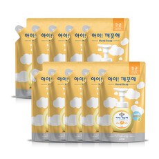 아이깨끗해 핸드워시 순 파우더향 리필용, 200ml, 10개