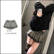 아랑고고 댄스복 청치마 캉캉치마 치마바지 라인댄스복 화려한 난타복 치어리더 응원복 공연복 스커트 무대복 레이어드 방송댄스복 미니 빅사이즈