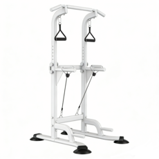 다기능 철봉 턱걸이 가정용 헬스 운동기구 치닝디핑, 흰색