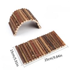 랜덤 컬러 애완동물 어금니용 버드나무 토끼 씹는 햄스터 어금니 등반 사다리 울타리 다리, 1개, 3. L