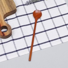 돈버맘 옻칠 원형 티스푼 소 카페커트러리