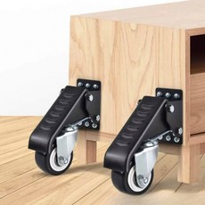 1개 SucceBuy 165 lbs 2.5인치 작업대 캐스터 휠 측면 장착형 접이식 스텝다운 360도 회전 테이블 장비용 장치, 1pcs