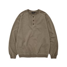 카네이테이 빈티지 WASHED HENLEY SWEAT셔츠 (BEIGE)