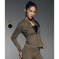 [백화점상품] 무신사 스탠다드 스포츠 무브텐션 기모 슬림핏 집업 우먼 (2color)