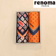 레노마 남녀2매 나염 손수건 세트(RFA78번)