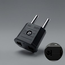 국산 220V 변환 어댑터 돼지코 플러그 젠더 반대어답터 직구 유럽형, 1개