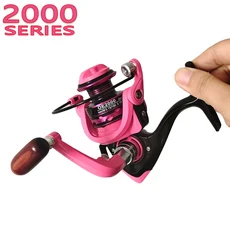 Lidafish 2000-7000 시리즈 스피닝 릴 8KG 최대 드래그 5.2:1/4.7:1 바닷물 낚시 릴 낚시 액세서리, Gold, 2000 Series