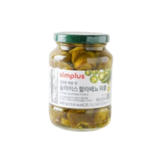 simplus 할라피뇨 슬라이스, 1개, 340g
