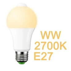 1PCS 20W 18W Lampada LED E27 레이더 모션 센서 전구 189-265V 적외선 감지 스마트 램프 야간 작업