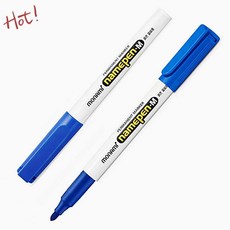 모나미 네임펜 M 굵은글씨 블루 12자루 유성펜 사무용 필기구 유성매직