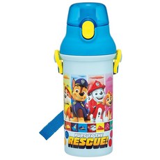 스케이터Skater 물통 어린이용 직접 마시는 480ml 플라스틱 원터치 식세기 대응 일본제 파우 순찰 25 소년 PSB5SANAG-A, 1개, 1ml, 상세페이지 참조