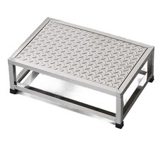 안전 작업발판 스테인리스 디딤대 튼튼한 공장용 작업대 철제 스틸 플랫폼 우마, 미끄럼 방지판 40x40 플러스 10