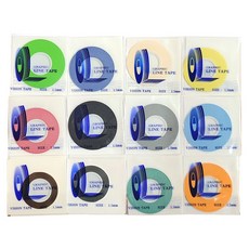 2.0mm 접착 라인 테이프 디자인 테이프 마네킹 마킹테이프 얇은테이프 그래픽 테이프 13색상, 2.0mm 브라운, 1개