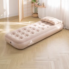 휴대용 경량 캠핑 에어매트 2인용 차박 싱글 더블 매트리스 자충 TPU 매트 침대 매트리스 에어매트 커버 포함 가정용 바닥 매트리스 적합, 190x120x22cm(로고 포함)