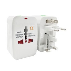 萬國通用轉換插頭 雙USB款 附收納袋, 1個