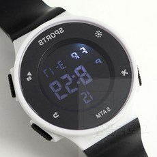 심플리로그 방수 전자 손목시계 블랙 화이트 선물용시계