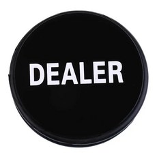 화이트 딜러 버튼 카드 게임 아크릴 소재 포커 칩 랙 카지노, 1개, 기본