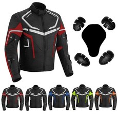 Hive Moto 남성용 오토바이 재킷 방수 CE 아머 바이커 남성용 남아용 코트 재킷 미국 알파 미디엄 레귤러 레귤러 그린 414585, M, 레드