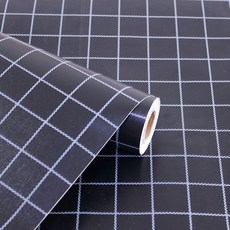 自黏壁貼 45cm*1000cm 牆貼 壁紙 防水 北歐風, 自粘墻紙（輕曼黑 45*1000cm）, 1個