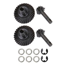AMK 2 RC 크롤러 축 SCX10 업그레이드를 위한 금속 III 베벨 기어 링 피니언 기어 세트 8T-24T 1/10 카프라 차동 액슬 세트 AR44 AR45 F9 (8T, 8T-30T Reverse, 1개