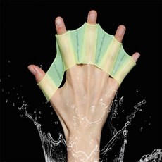 빌바오 개구리 손 물갈퀴 물놀이용품 수영 장갑 손오리발 수영오리손, 화이트S