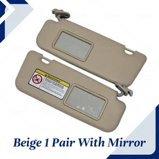 현대 엑센트 베르나 2011 전면 선바이저 패널 운전석 및 조수석 차양판 보드 수리, 10 1 Pair With Mirror