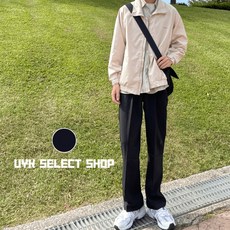 UYK 直筒西裝落地褲 韓系百搭修身顯瘦長褲