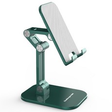 챌린지하이브리드 스마트폰 태블릿PC 접이식 탁상 거치대 CH-12OS, 그린, 1개