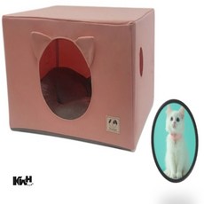 조립형 고양이 집 핑크 팻하우스 고양이집 반려동물하우스