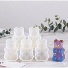 메리멜팅 하리보몰드 5개입 비누만들기 비누몰드 실리콘몰드, 화이트