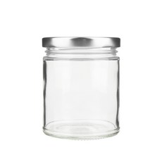 공병상회 OS공통300 투명 유리병 + 실버캡 세트, 6개, 230ml