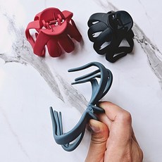 컬러 주먹 집게핀 갈고리모양 헤어핀 머리핀 반머리