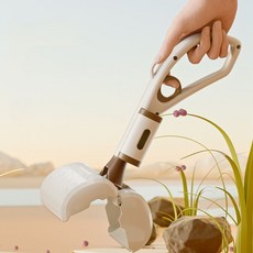 반려동물 배변집게 휴대용 수거기 봉투포함, 그레이